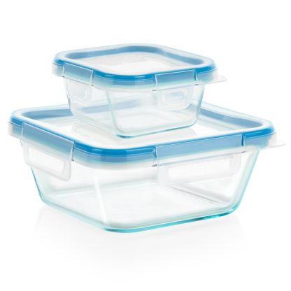 Pyrex Snapware® Total Solution® Pyrex® Glass 4-piece Square Food Storage Value Pack