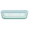 Pyrex Pyrex® Simply Store® Tinted Glass 6-cup Rectangle Storage Container with Lid, Aqua