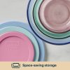 Pyrex Pyrex® Simply Store® Tinted Glass Round Storage Containers, 6-pc Set, Mixed Colors